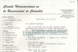 [Carta] 1972 sept. 20, 30 third Avenue Brooklyn, N. Y. 11217, [EE.UU.] [a la] Muy querida hermana [Doris Dana]