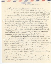 [Carta] 1942 nov. 15, La Serena, [Chile] [a] [Gabriela Mistral]