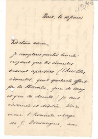[Carta] 1932 feb. 10, París [a] Gabriela Mistral