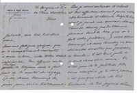 [Carta] [1933], París [a] Gabriela Mistral