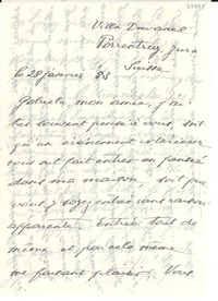 [Carta] 1953 janv. 28, Porrentruy, Suisse [a] Gabriela [Mistral]