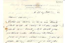 [Carta] 1943 sept. 22, New York [a] Gabriela Mistral