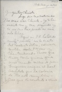 [Carta] 1949 mayo 19 [a] [Gabriela Mistral]