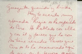 [Carta] [1949?] [nov.?] [a la] Guagüita querida y linda