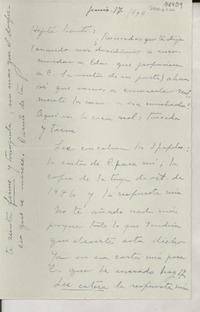 [Carta] 1949 jun. 17, México [a la] Hijita bonita