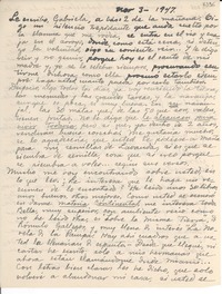 [Carta] 1947 nov. 3, [Cuba] [a] Gabriela Mistral