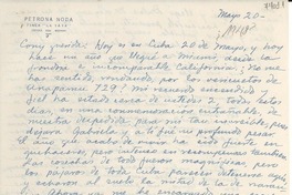 [Carta] 1948 mayo 20, La Yaya, [Cuba] [a] Consuelo Saleva