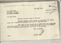 [Carta] 1972 June 5, [Buenos Aires, Argentina] [a] Miss Joan Daves, 515 Madison Avenue, New York