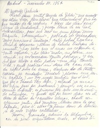 [Carta] 1952 nov. 20, Madrid, [España] [a] Gabriela [Mistral]