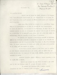 [Carta] 1965 nov. 22, México [a] Mi querida Doris