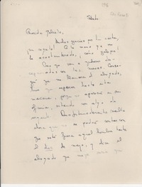 [Carta] [1946] [a] Gabriela [Mistral]