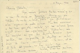 [Carta] 1952 mayo 2, [Estados Unidos] [a] Gabriela Mistral