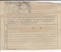 [Telegrama] 1945 nov. 17, New York [a] Gabriela Mistral, Petrópolis