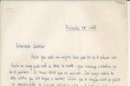 [Carta] 1948 dic. 30 [a] Gabriela [Mistral]