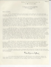 [Carta] 1946 janv. 23, Paris, [Francia] [a] Gabriela Mistral, Paris, [Francia]