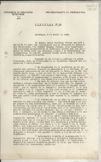 Circular N° 25, 1948 abr. 2, Santiago