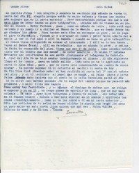 [Carta] 1944 jun. 9, uenos [i.e. Buenos] Aires, [Argentina] [a] Palma [Guillén]