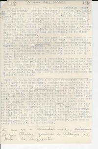 [Carta] [1950, Argentina] [a] Gabriela Mistral