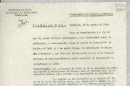 Circular N° 66, 1950 ago. 12, Santiago