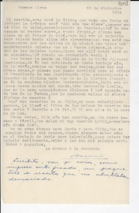 [Carta] 1954 dic. 28, Buenos Aires [a] Gabriela Mistral