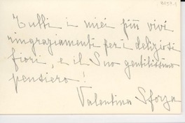 [Tarjeta] [1951?], [Italia] [a] Gabriela Mistral, [Italia]