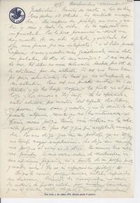 [Carta] [1938?] nov. 28, Montevideo, [Uruguay] [a] Gabriela [Mistral]