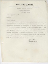 [Carta] 1945 abr. 9, [Santiago] [a] Gabriela Mistral, Petrópolis