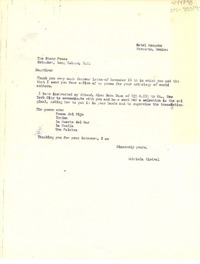 [Carta] [1949?], Veracruz, México [a] The Story Press, Long Island, N.Y., [Estados Unidos]