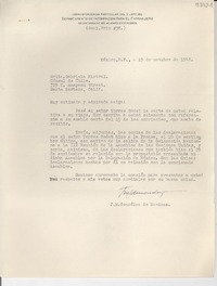 [Carta] 1948 oct. 19, México D. F. [a] Gabriela Mistral, Santa Barbara, California, [EE.UU.]