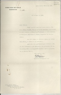 [Circular] N° 101, 1939 ene. 26, Washington [a] Srta. Lucila Godoy, Cónsul en Comisión, St. Augustine, Florida, E. U. de A.