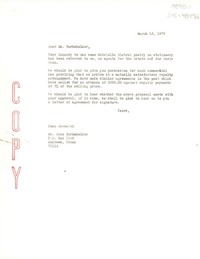 [Carta] 1972 mar. 13, [Estados Unidos] [a] Anne Burkeholder, Andrews, Texas, [Estados Unidos]