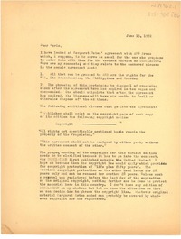 [Carta] 1972 jun. 15, [Estados Unidos] [a] Doris Dana, con copia a Margaret Bates, Bridgehampton, Long Island, [Estados Unidos]