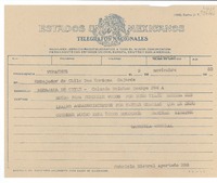 [Telegrama] 1950 nov. 9, Veracruz, México [al] Sr. Embajador de Chile Don Enrique Gajardo, Embajada de Chile - Calzada Melchor Ocampo 394 A, [México]