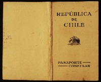 [Pasaporte consular] [a] Gabriela Mistral y Juan Miguel Godoy