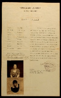 [Pasaporte] [a] Gabriela Mistral y Juan Miguel Godoy