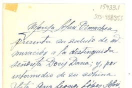 [Carta] 1961 jun. 12, La Paz, [Bolivia] [a] Doris Dana