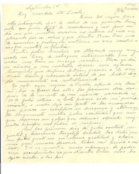 [Carta] 1946? sep. 15, [La Serena, Chile] [a] Lucila [Godoy Alcayaga]