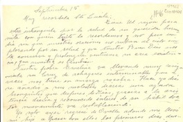 [Carta] 1946? sep. 15, [La Serena, Chile] [a] Lucila [Godoy Alcayaga]