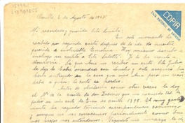 [Carta] 1947 ago. 6, Ovalle, [Chile] [a] Lucila [Godoy Alcayaga]