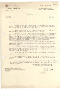 [Carta] 1936 juil 1, Paris, [Francia] [a] Mademoiselle G. Mistral, Lisbonne