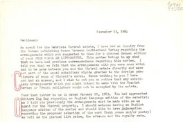 [Carta] 1964 Nov. 13, [EE.UU.] [a] Editions Rombaldi, [France]