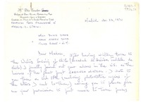 [Carta] 1970 Nov. 23, Raimundo Fdez. Villaverde, 15, Madrid 3, Spain [a] Miss Doris Dana, Hack Green Road, Pound Ridge, N. Y., [EE.UU.]