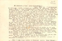 [Carta] [a] Mi admirado y buen amigo Zaldumbide