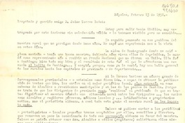 [Carta] 1952 feb. 13, Nápoles, [Italia] [al] Respetado y querido amigo D. Jaime Torres Bodet