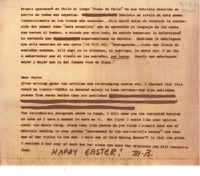 [Carta] [a] Dear Doris [Dana]