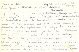 [Carta] 1947 oct. 3, Buenos Aires, [Argentina] [a] Gabriela Mistral, Santa Barbara, [Estados Unidos]