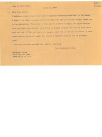 [Carta] 1964 Apr. 3, [Estados Unidos] [a] Dear Miss Daves