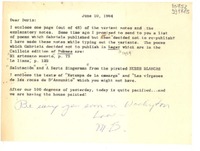 [Carta] 1964 June 10, [Estados Unidos] [a] Dear Doris