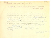 [Carta] 1952 nov. 25, Nápoles, [Italia] [al] Exmo. Prof. Sr. Jaime Torres Bodet, Director General de la Unesco, Paris
