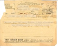 [Telegrama] 1951 apr. 3, Roma, [Italia] [a] Gabriela Mistral, Rapallo